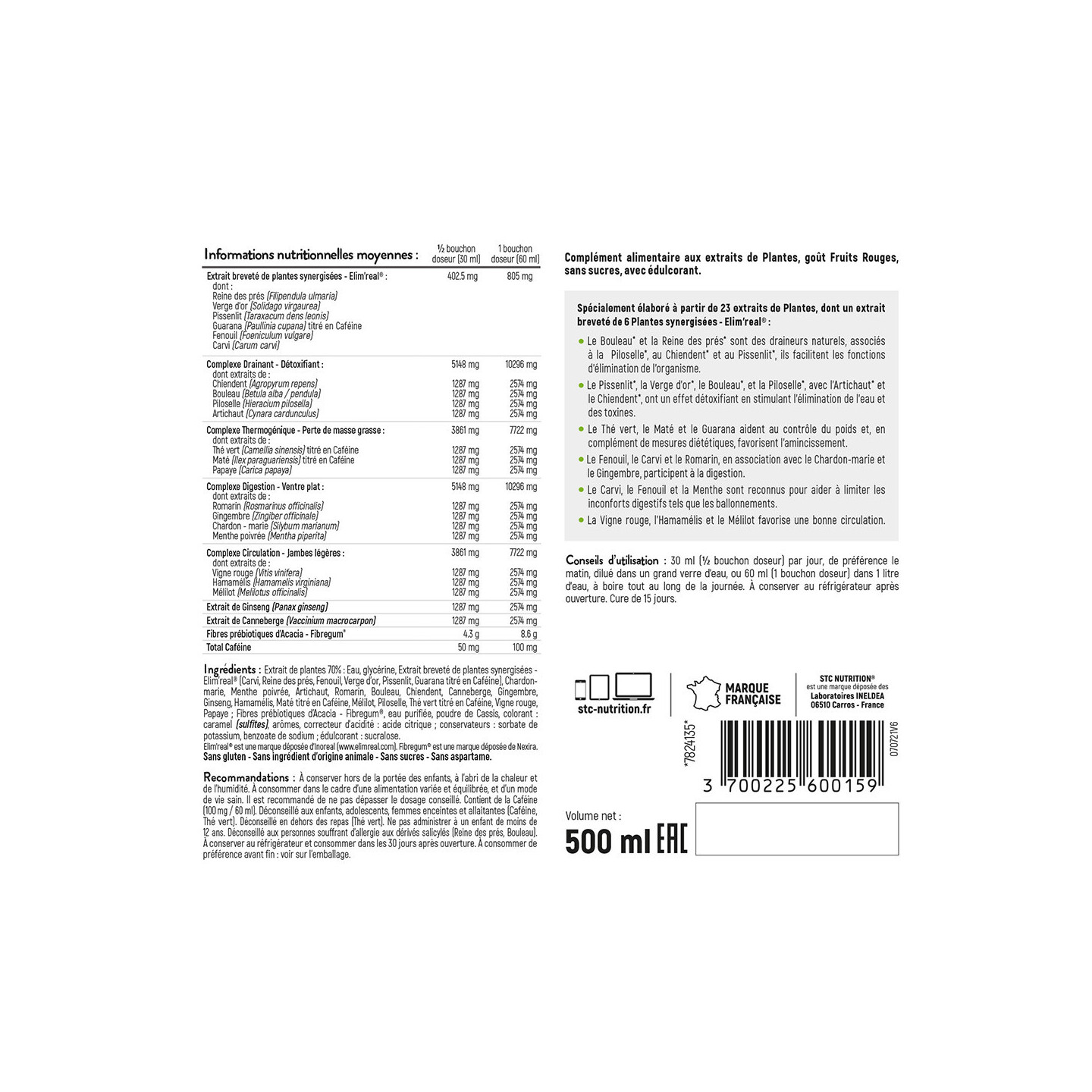 LE DUO MINCEUR : DRAINAXYL FRUITS ROUGES + PACK MINCEUR TOTALE