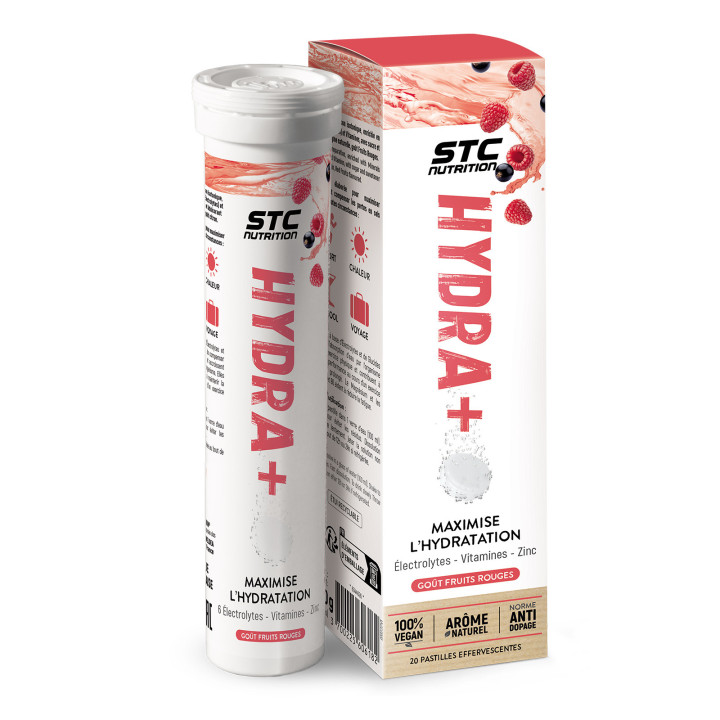 Pastille hydratation HYDRA+ : Pastille électrolyte effervescente - Cachet hydratation