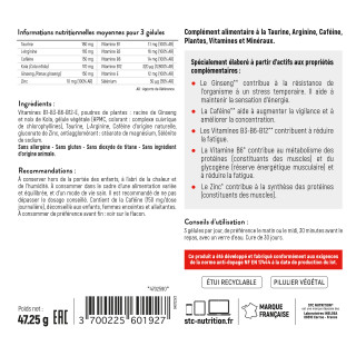TAURINE SYNERGY - Réduction de la fatigue - Cure 30j. - Sans Gluten