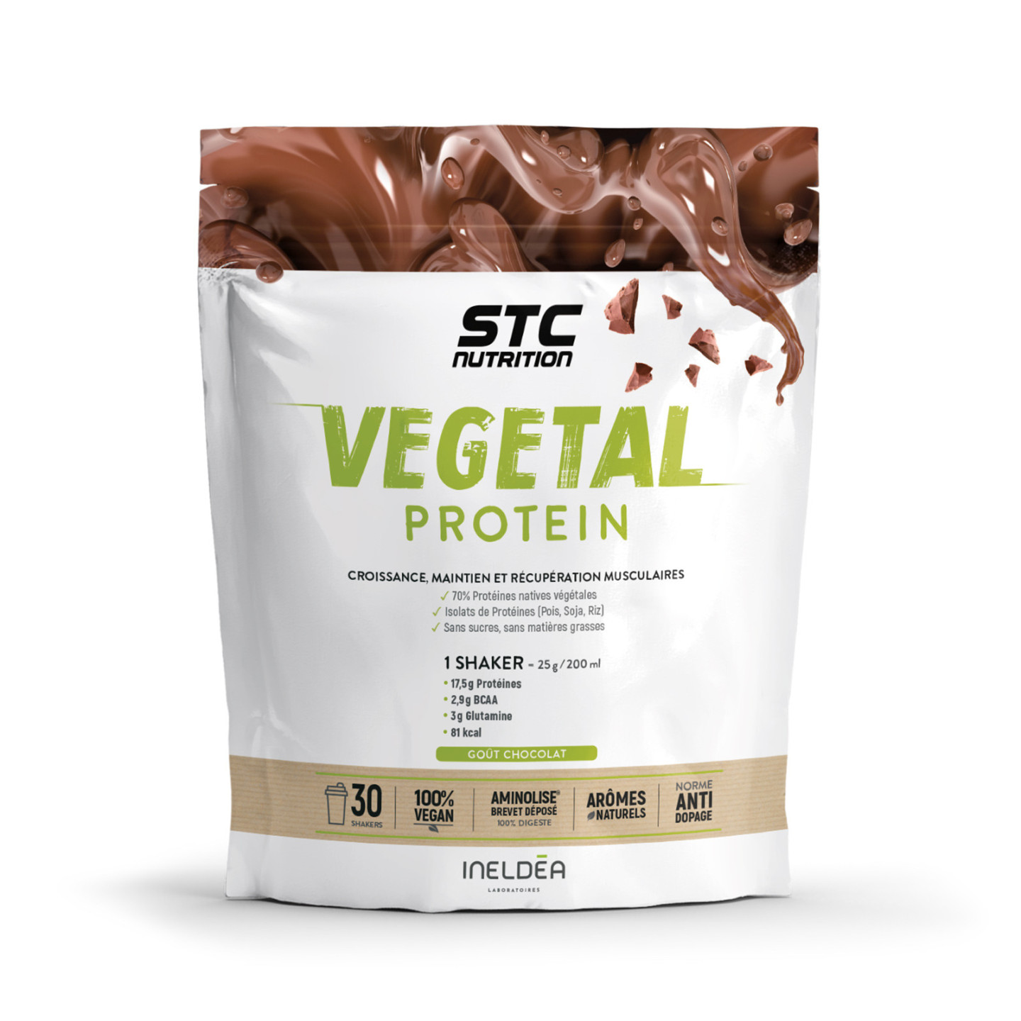 Vegetal Protein - STC Nutrition - protéine végétale poids soja et riz