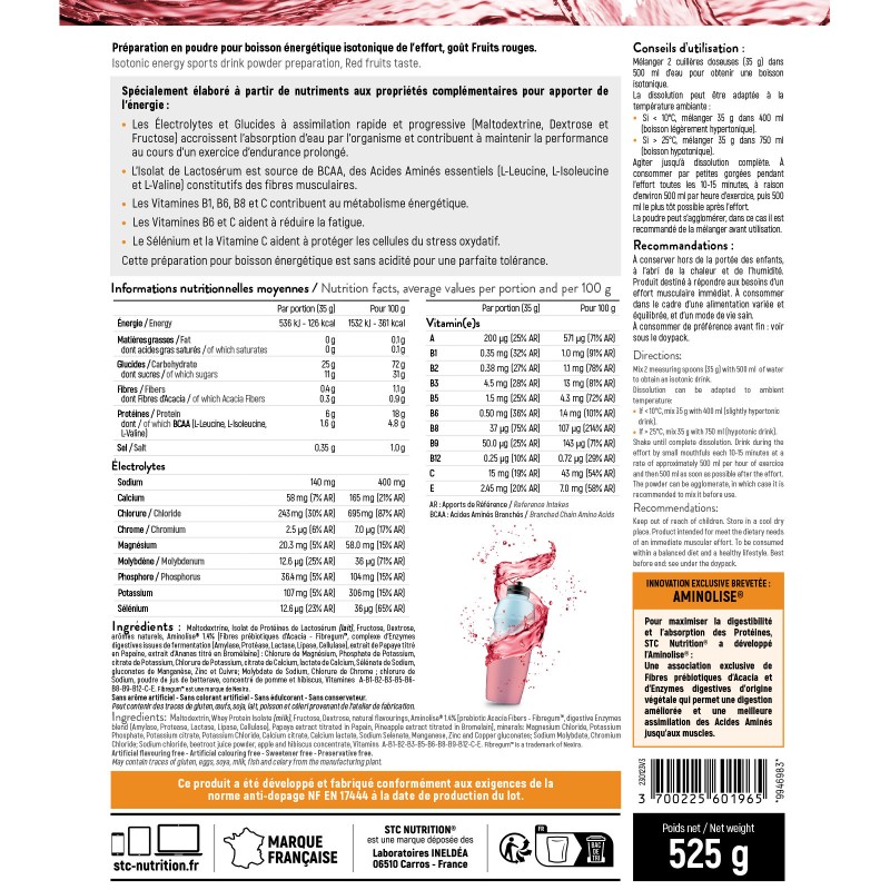 VO2 Max - STC Nutrition - Info Nut fruits rouge VO2 Max - STC Nutrition - Info Nut fruits rouge