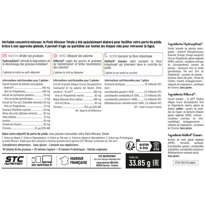 Pack Minceur Total - Probiotique naturel pour maigrir, cure minceur