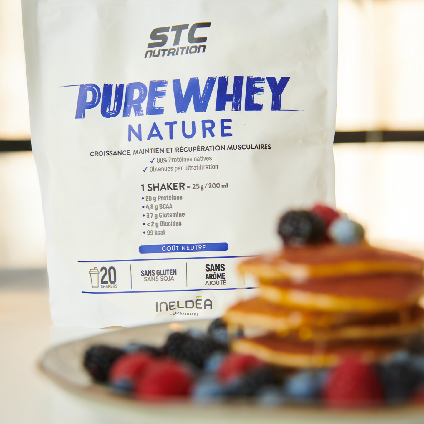 Pure Whey - Augmentez votre apport quotidien en protéines - 500g