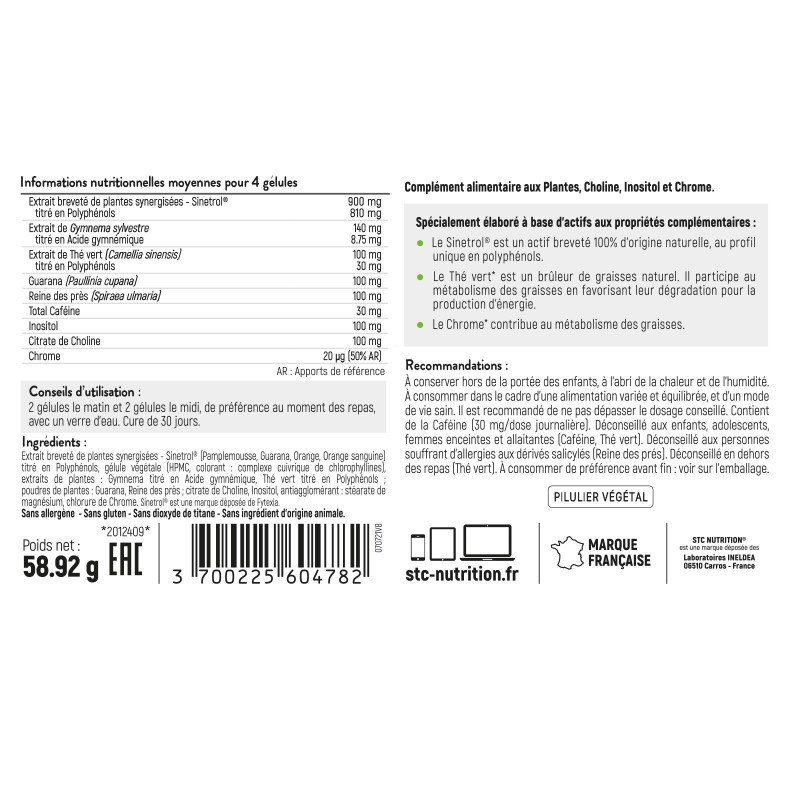 PACK PERTE DE GRAISSE ACCELEREE 2 MOIS - THE PÊCHE