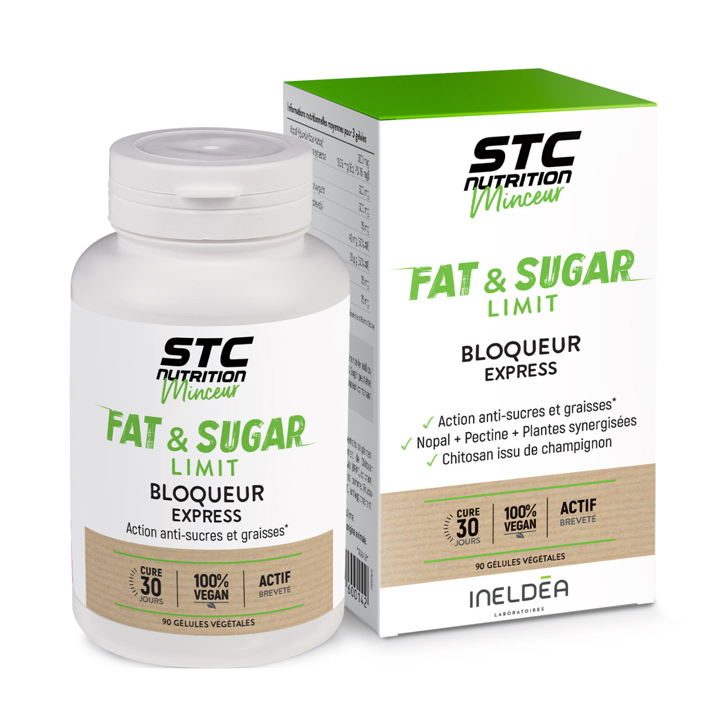 FAT & SUGAR LIMIT- Compense les excès - 90 gélules végétales