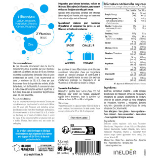 Pastille hydratation HYDRA+ : Pastille électrolyte effervescente - Cachet hydratation