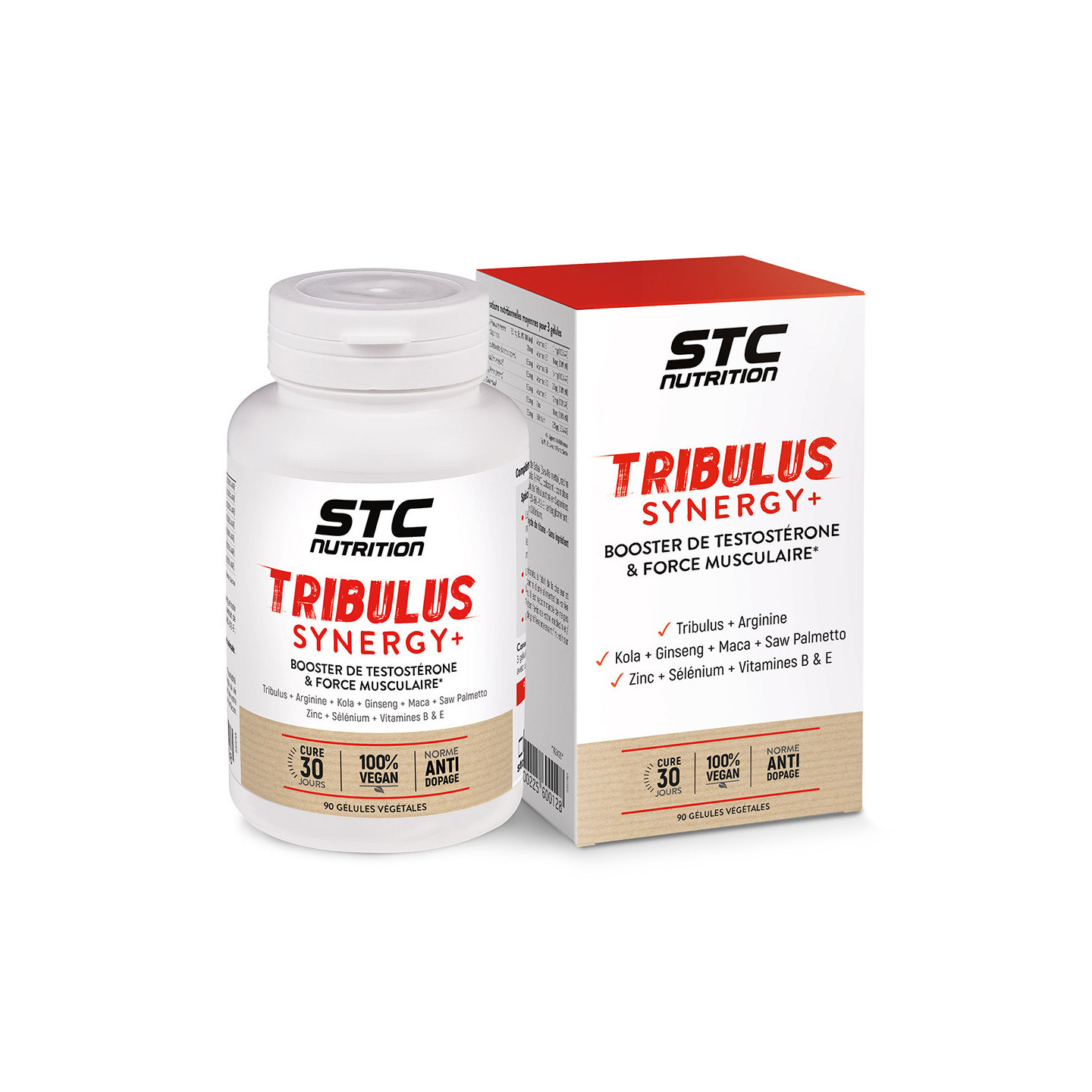 TRIBULUS SYNERGY + - Force et résistance musculaires - Cure 30 jours