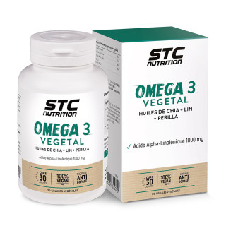 OMEGA 3 VEGETAL - Fonction cardiovasculaire - Vegan - Cure 30 jours