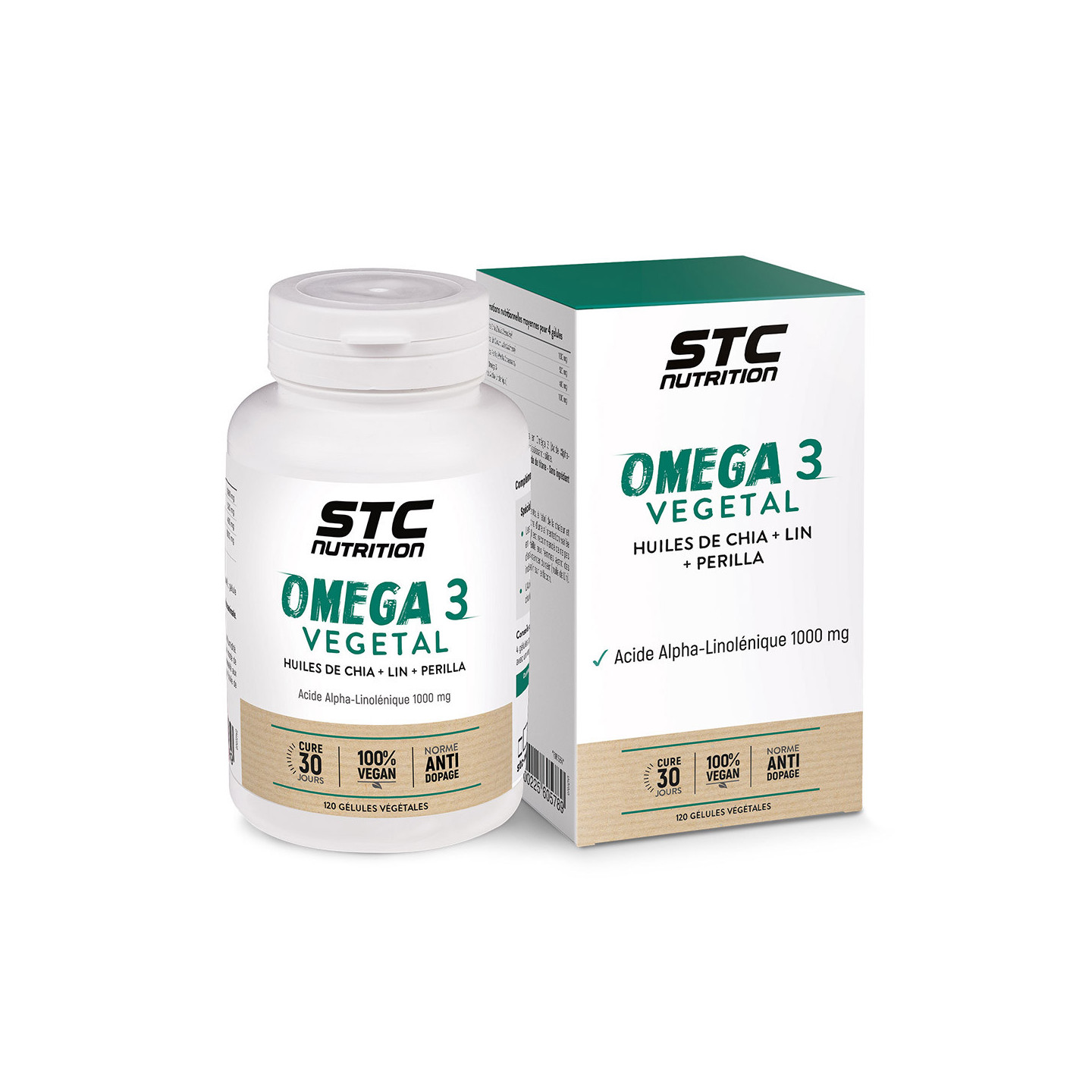 OMEGA 3 VEGETAL - Fonction cardiovasculaire - Vegan - Cure 30 jours