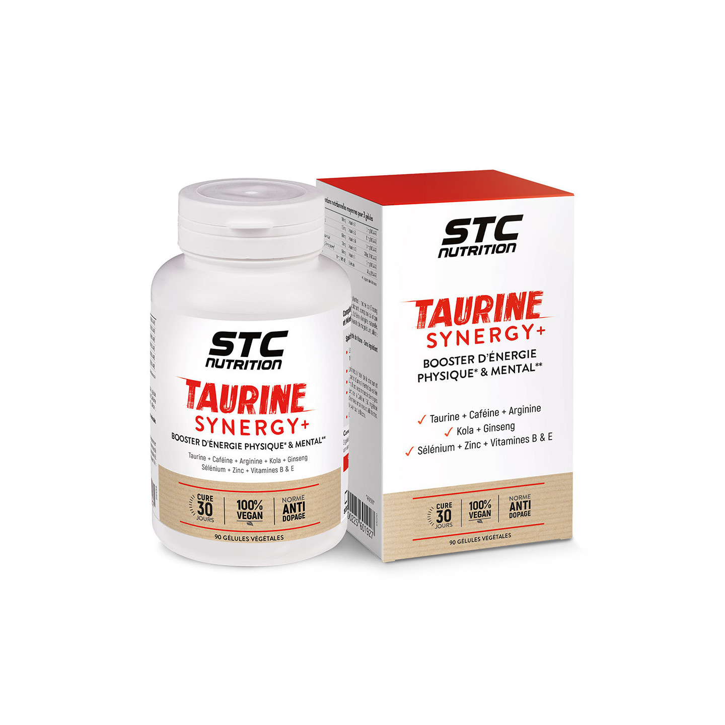 TAURINE SYNERGY - Réduction de la fatigue - Cure 30j. - Sans Gluten