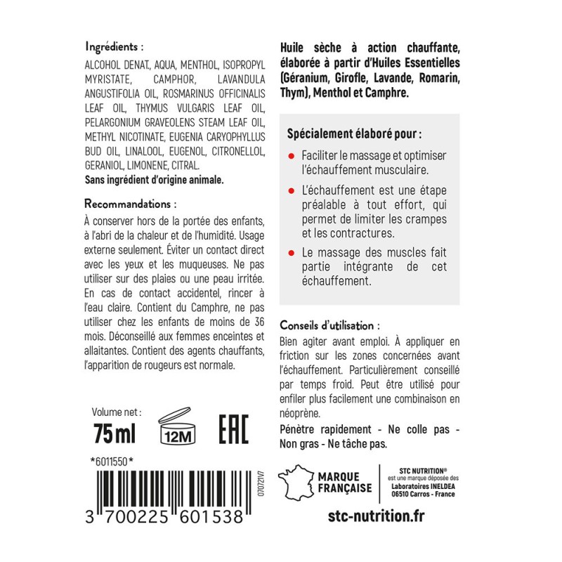 SPRAY CHAUFFANT TONIFIANT