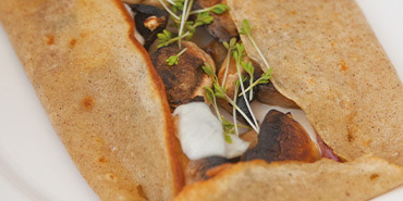 Galettes forestières poulet et champignons